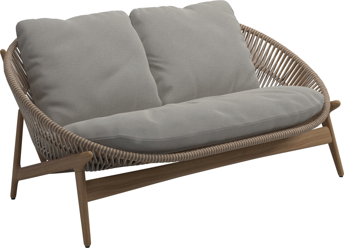 Gloster Bora Canapé 2 places Teck / Wicker Sorrel Grade D (ST) Tuck Malt 0122
