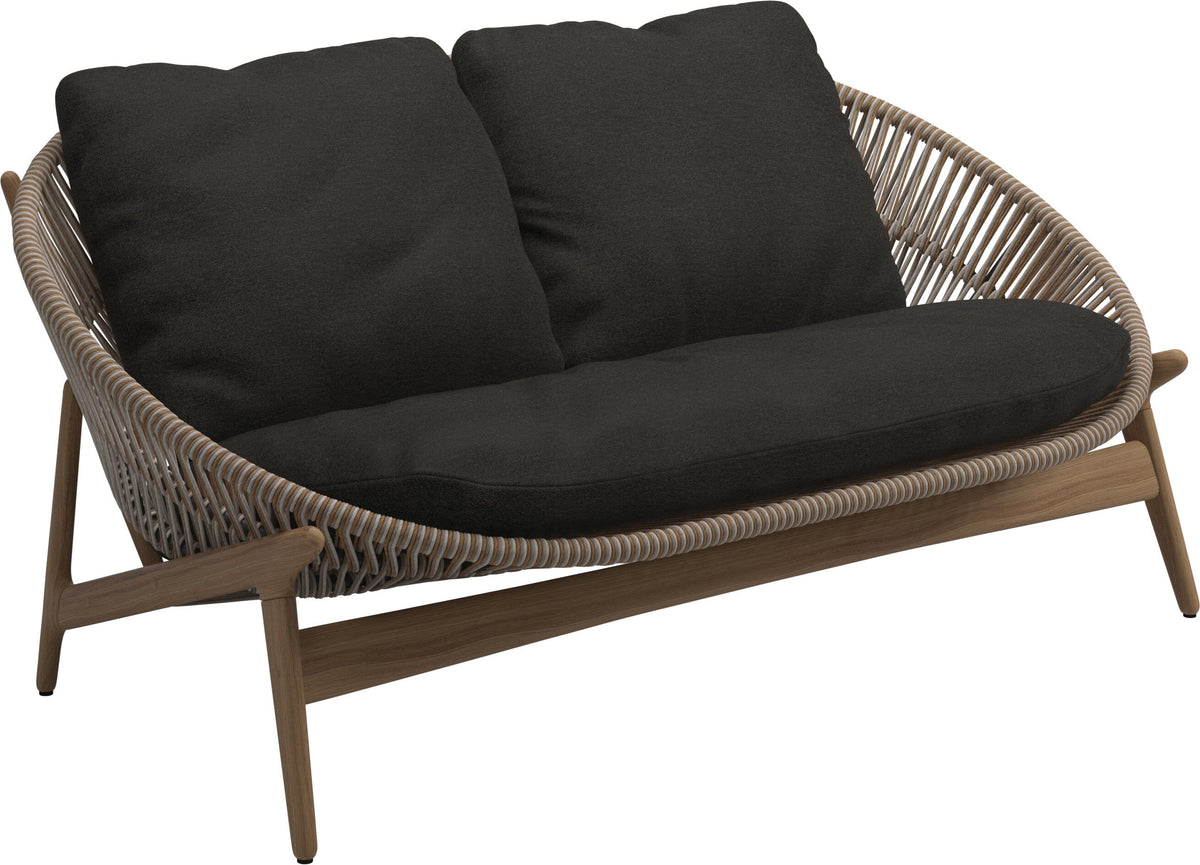 Gloster Bora Canapé 2 places Teck / Wicker Sorrel Grade D (ST) Tuck Sable 0123