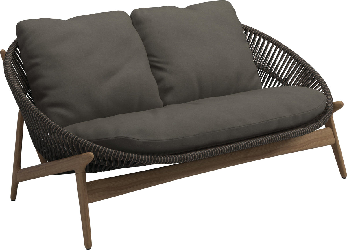 Gloster Bora Canapé 2 places Teck / Wicker Umber Grade B (OP) Fife Platinum 0042