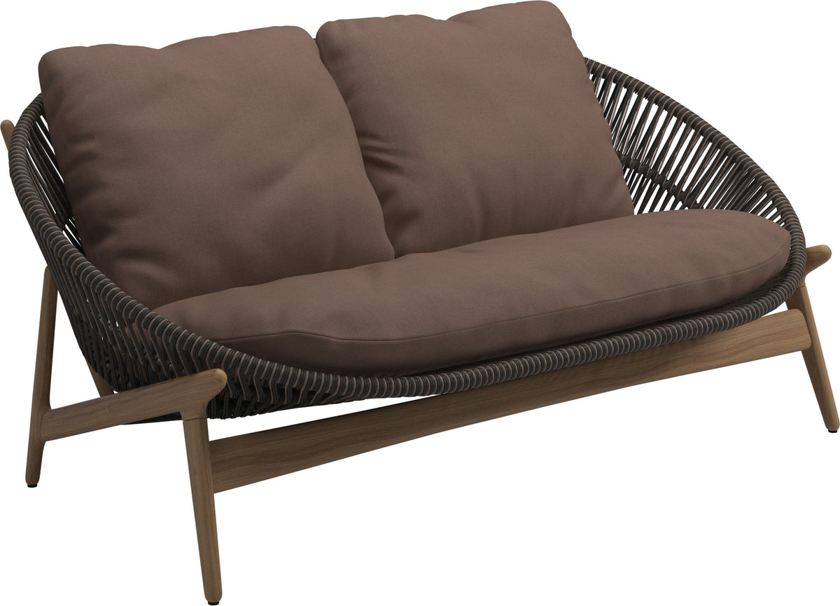 Gloster Bora Canapé 2 places Teck / Wicker Umber Grade B (OP) Fife Salmon 0045