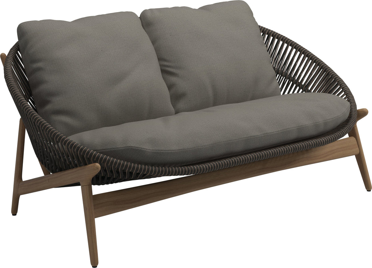 Gloster Bora Canapé 2 places Teck / Wicker Umber Grade C (OP) Loom 3 Castlerock 0205