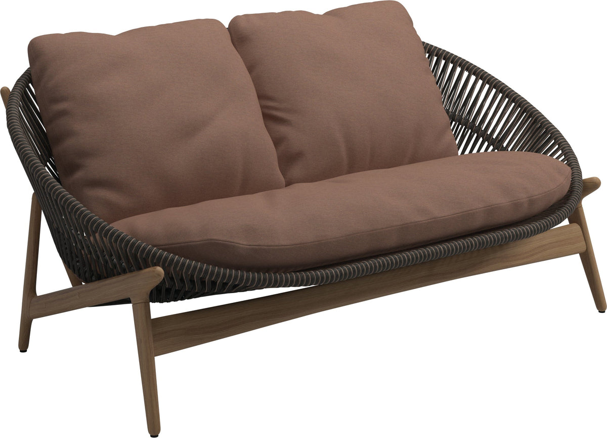 Gloster Bora Canapé 2 places Teck / Wicker Umber Grade D (ST) Tuck Cider 0121