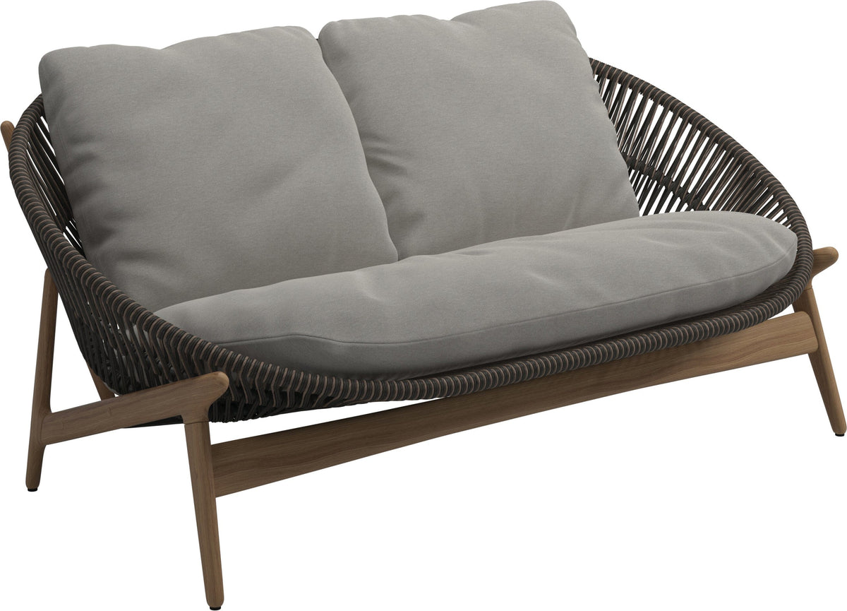 Gloster Bora Canapé 2 places Teck / Wicker Umber Grade D (ST) Tuck Malt 0122