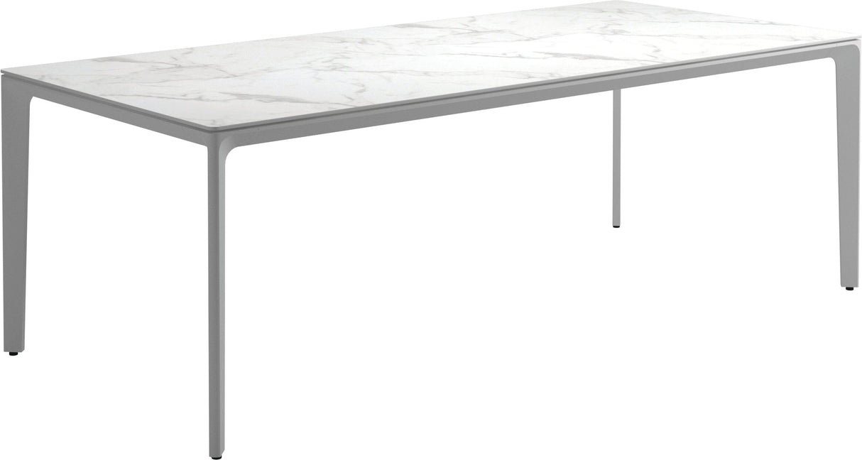 Gloster Carver Table 100cm x 220cm Ceramic Dining Table White / Bianco Ceramic