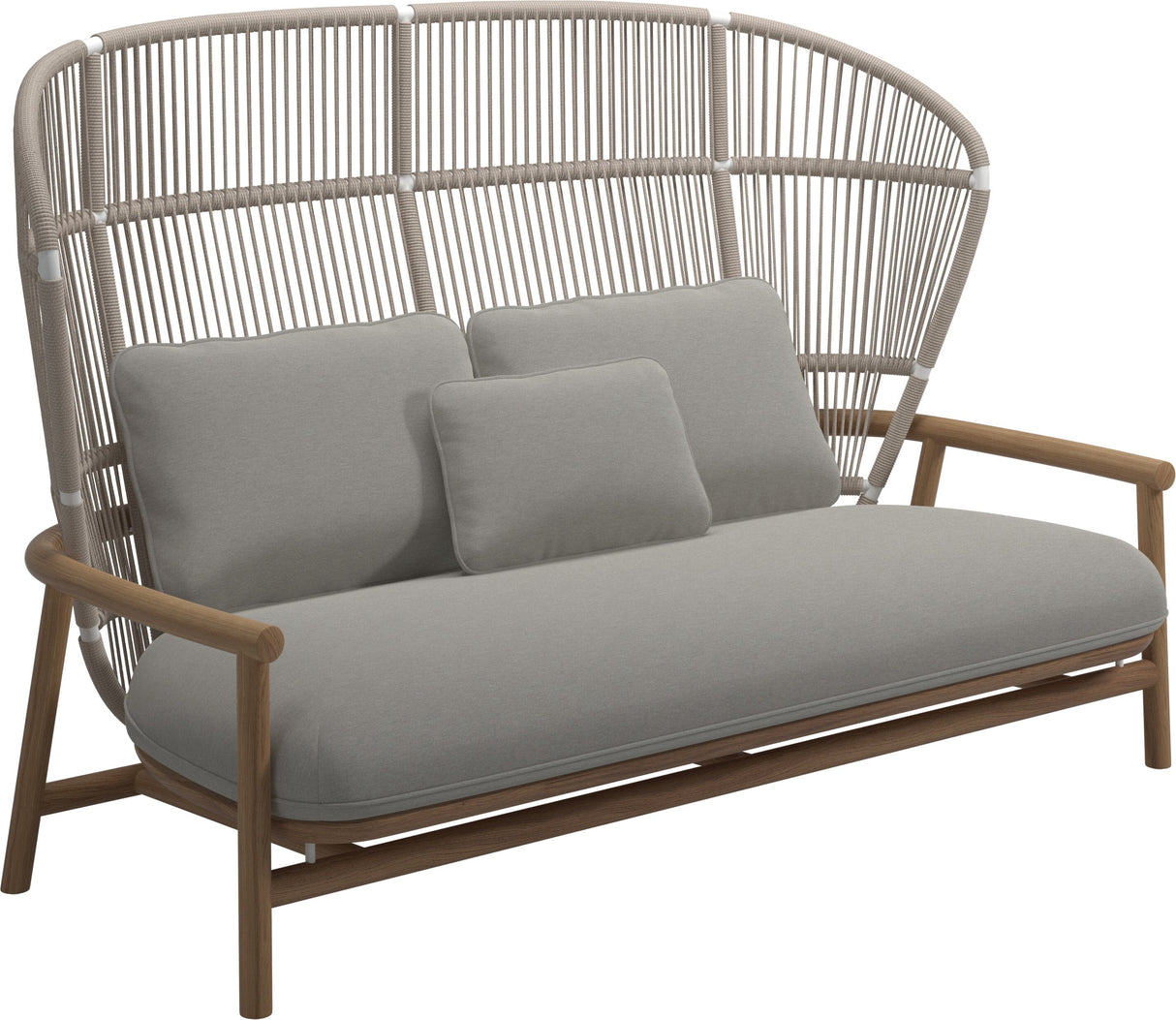 Gloster Fern High Back 2-Seater Sofa - Canapé 2 places Haut dossier White / Dune Grade D (ST) Tuck Malt 0122