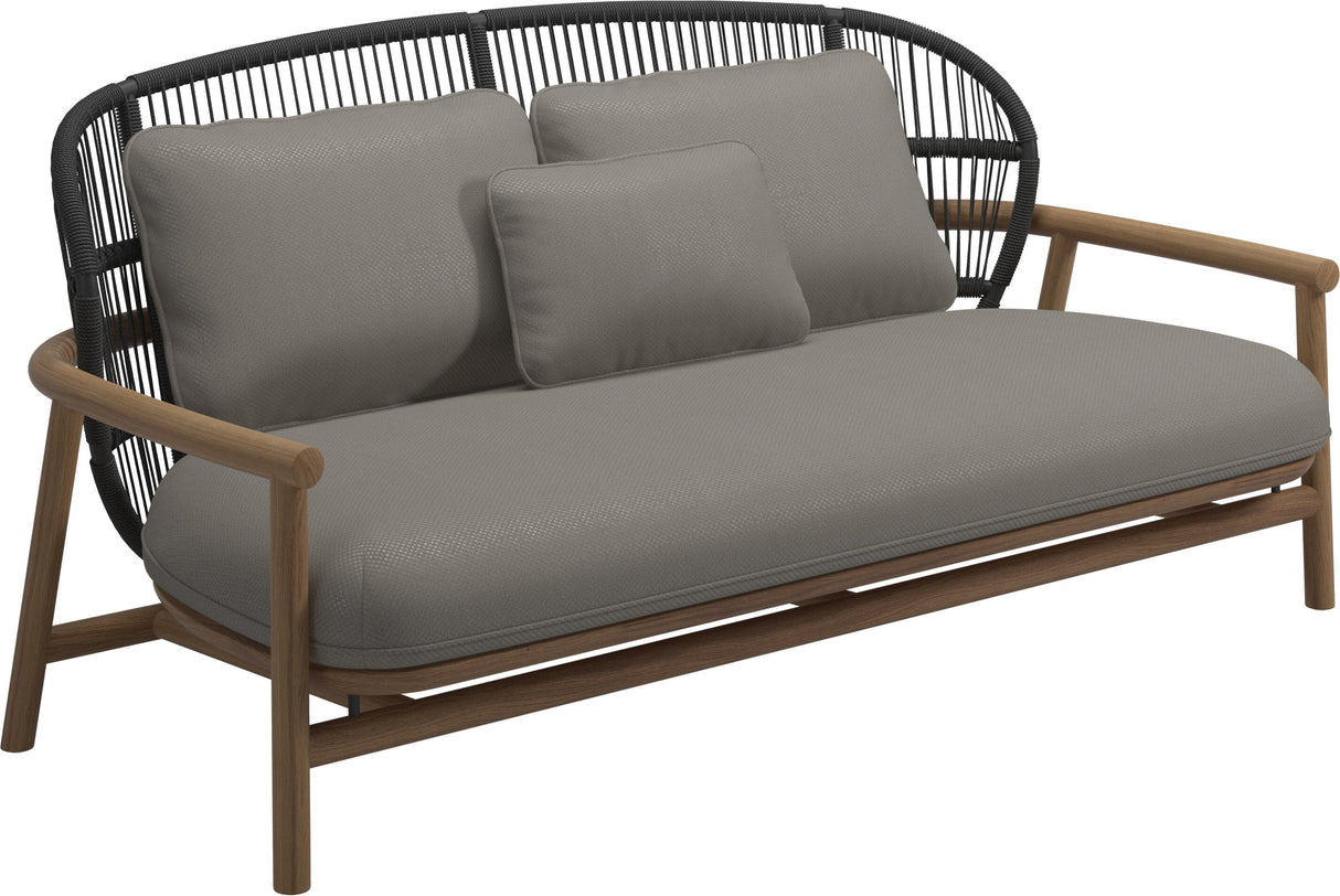 Gloster Fern Low Back 2-Seater Sofa - Canapé 2 places Bas dossier Meteor / Raven Grade D (ST) Dot Nimbus 0116