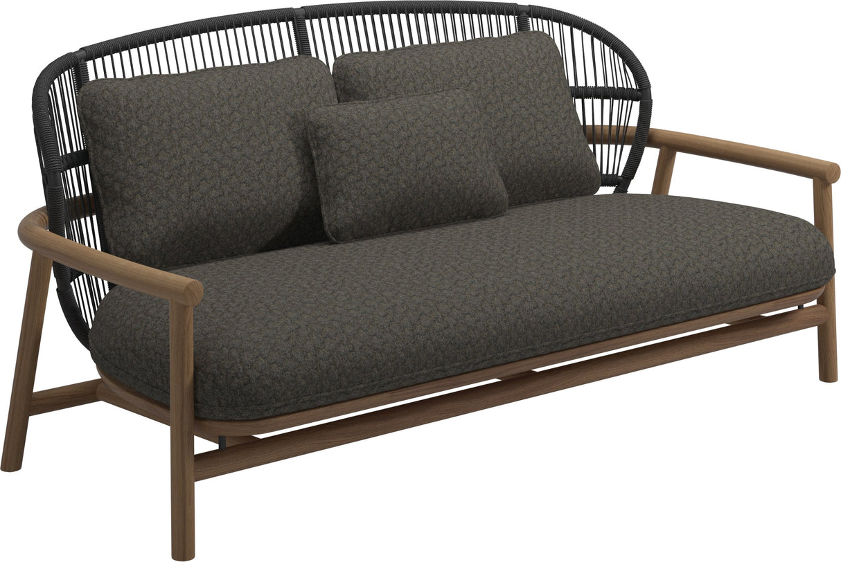 Gloster Fern Low Back 2-Seater Sofa - Canapé 2 places Bas dossier Meteor / Raven Grade D (ST) Wave Quarry 0126