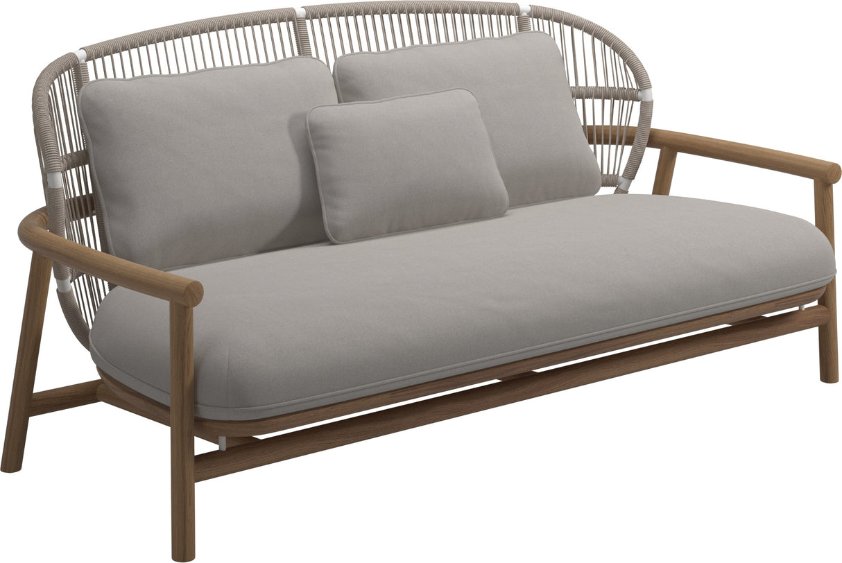 Gloster Fern Low Back 2-Seater Sofa - Canapé 2 places Bas dossier White / Dune Garde B (OP) Fife Bone 0031