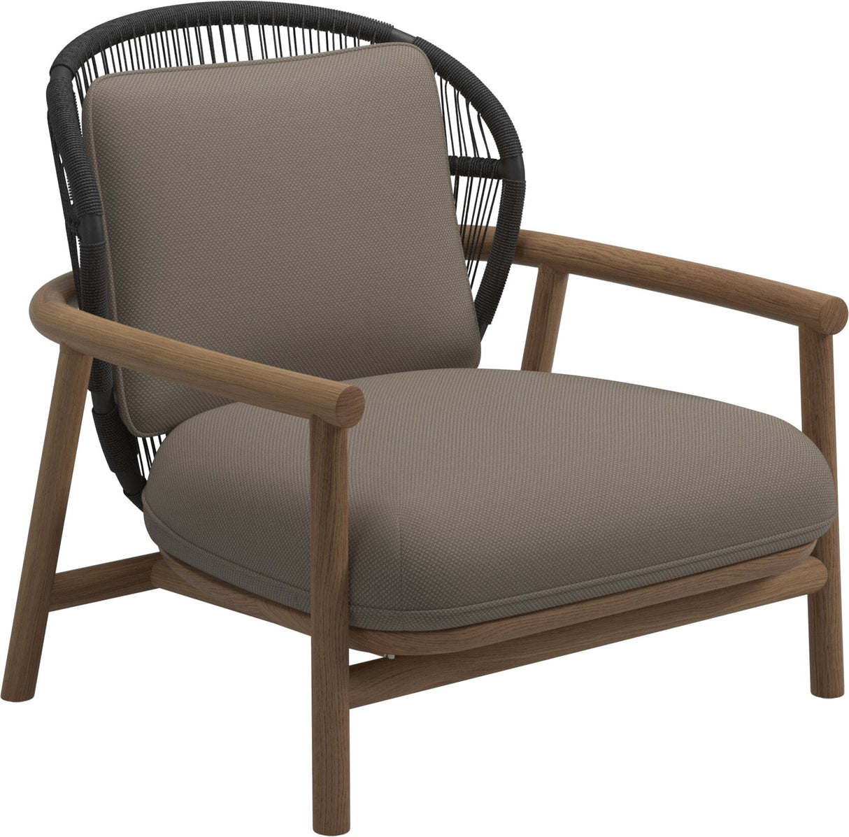 Gloster Fern Low Back Fauteuil club - Lounge Chair Bas dossier Meteor / Raven Grade D (ST) Ravel Dune 0118