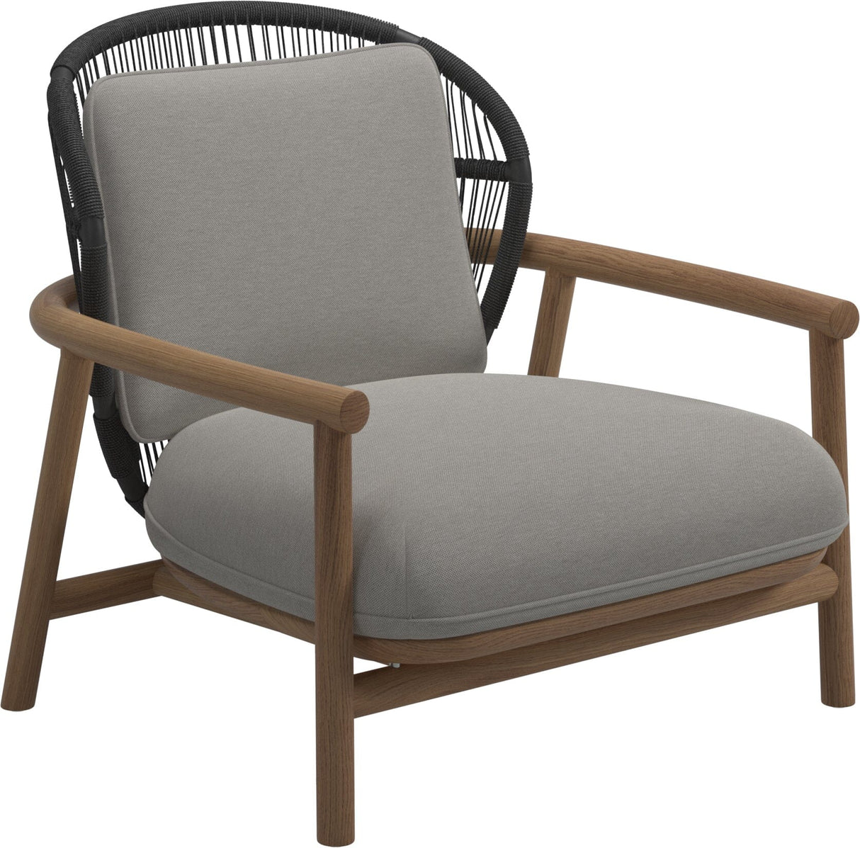 Gloster Fern Low Back Fauteuil club - Lounge Chair Bas dossier Meteor / Raven Grade D (ST) Tuck Malt 0122