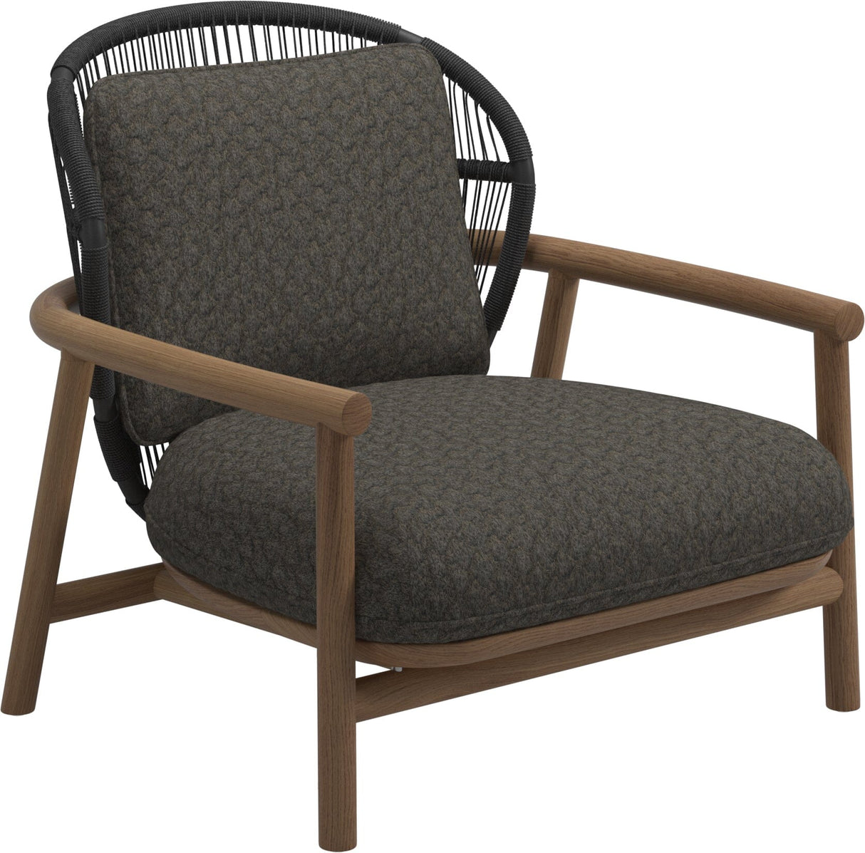 Gloster Fern Low Back Fauteuil club - Lounge Chair Bas dossier Meteor / Raven Grade D (ST) Wave Quarry 0126