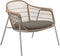 Gloster Fresco Fauteuil club - Lounge Chair White / Wheat Grade B (OP) Fife Vesterhav Sand 0048 