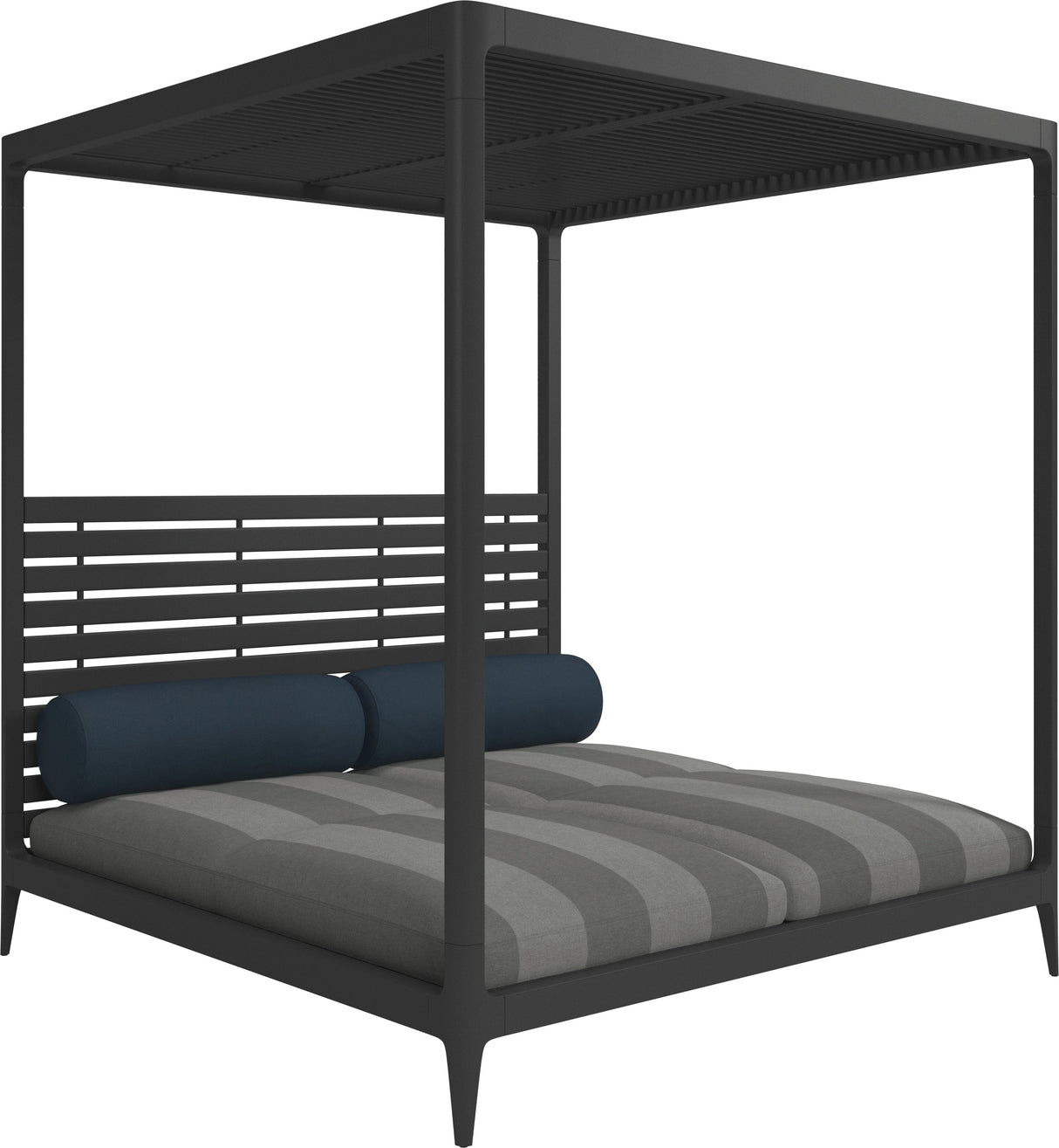 Gloster Grid Cabana avec Aluminium Back & Roof Meteor Grade B (OP) Poolside Smoke 0164