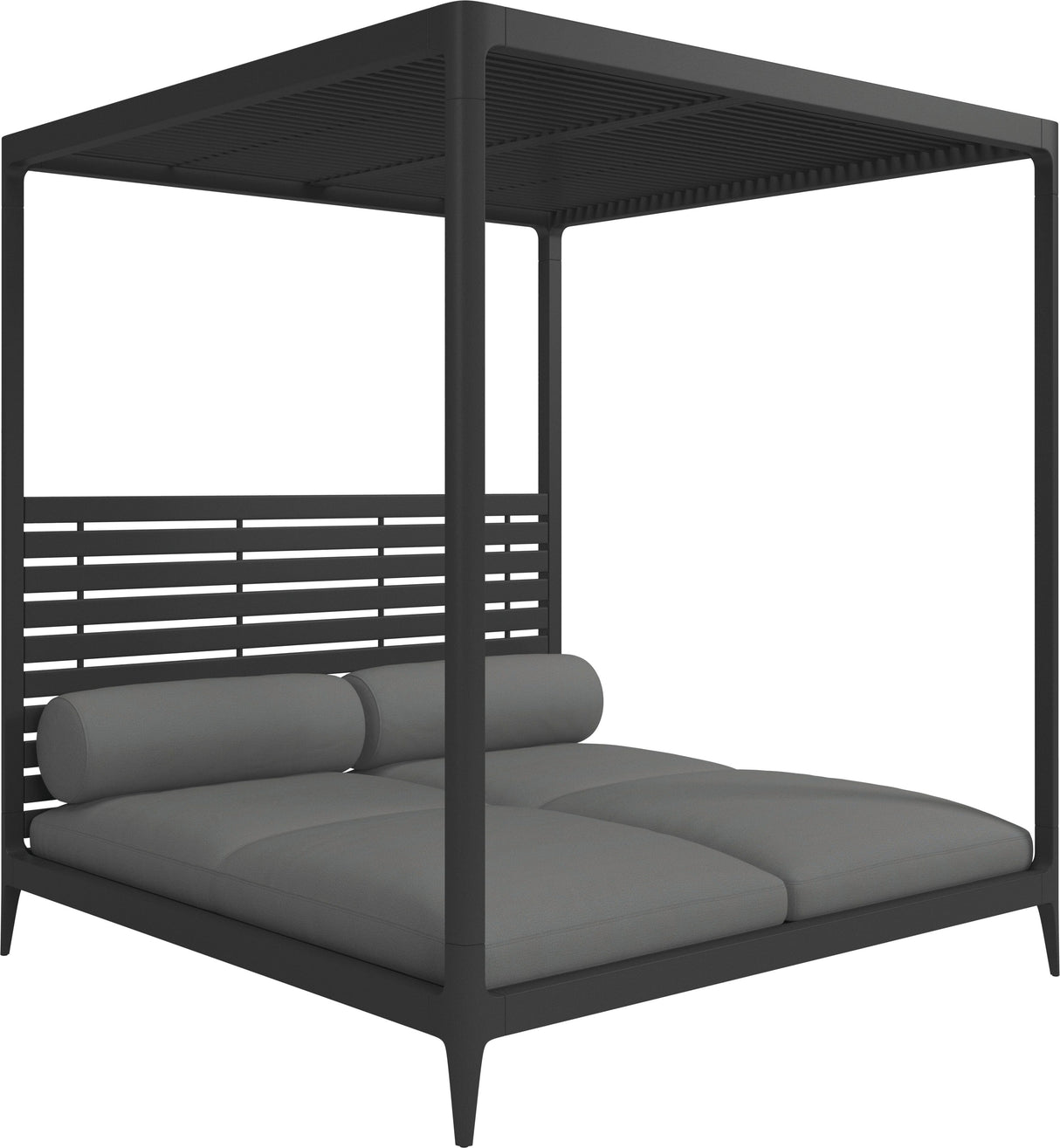 Gloster Grid Cabana avec Aluminium Back & Roof Meteor Grade B (WR) Blend Fog 0145
