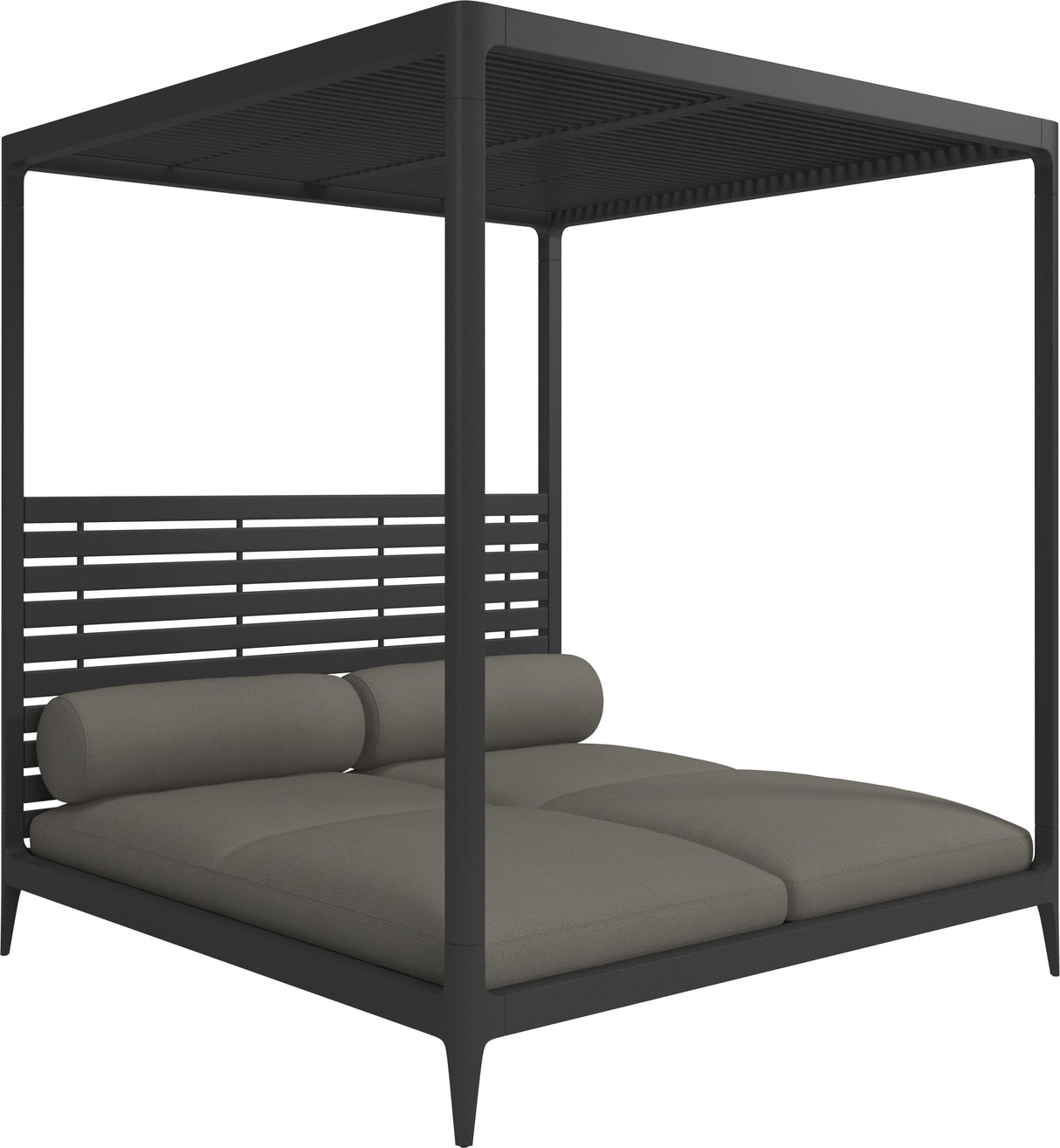 Gloster Grid Cabana avec Aluminium Back & Roof Meteor Grade C (OP) Loom 3 Castlerock 0205