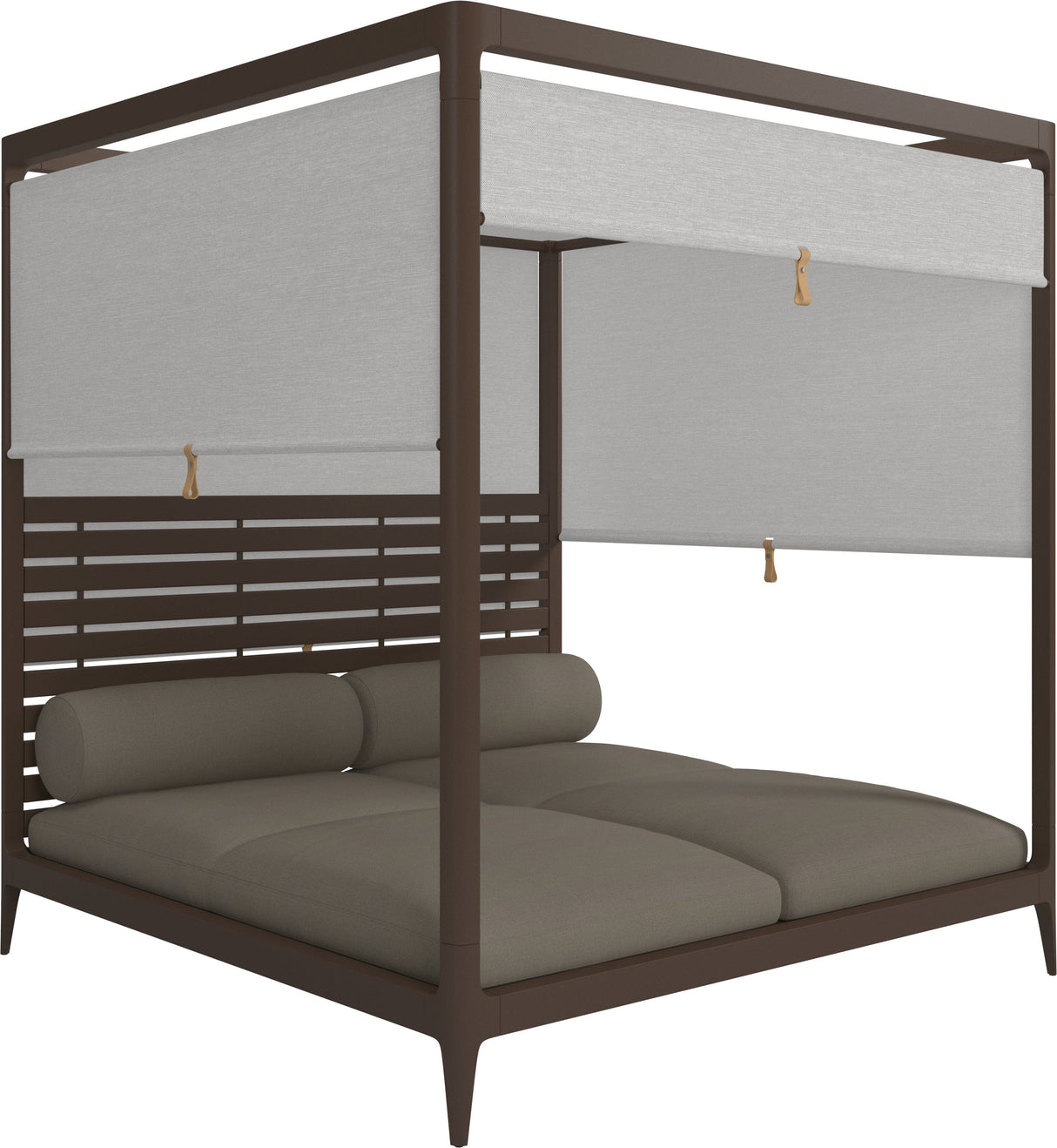 Gloster Grid Cabana avec Aluminium Back & Screens Java Grade B (WR) Blend Latte 0203