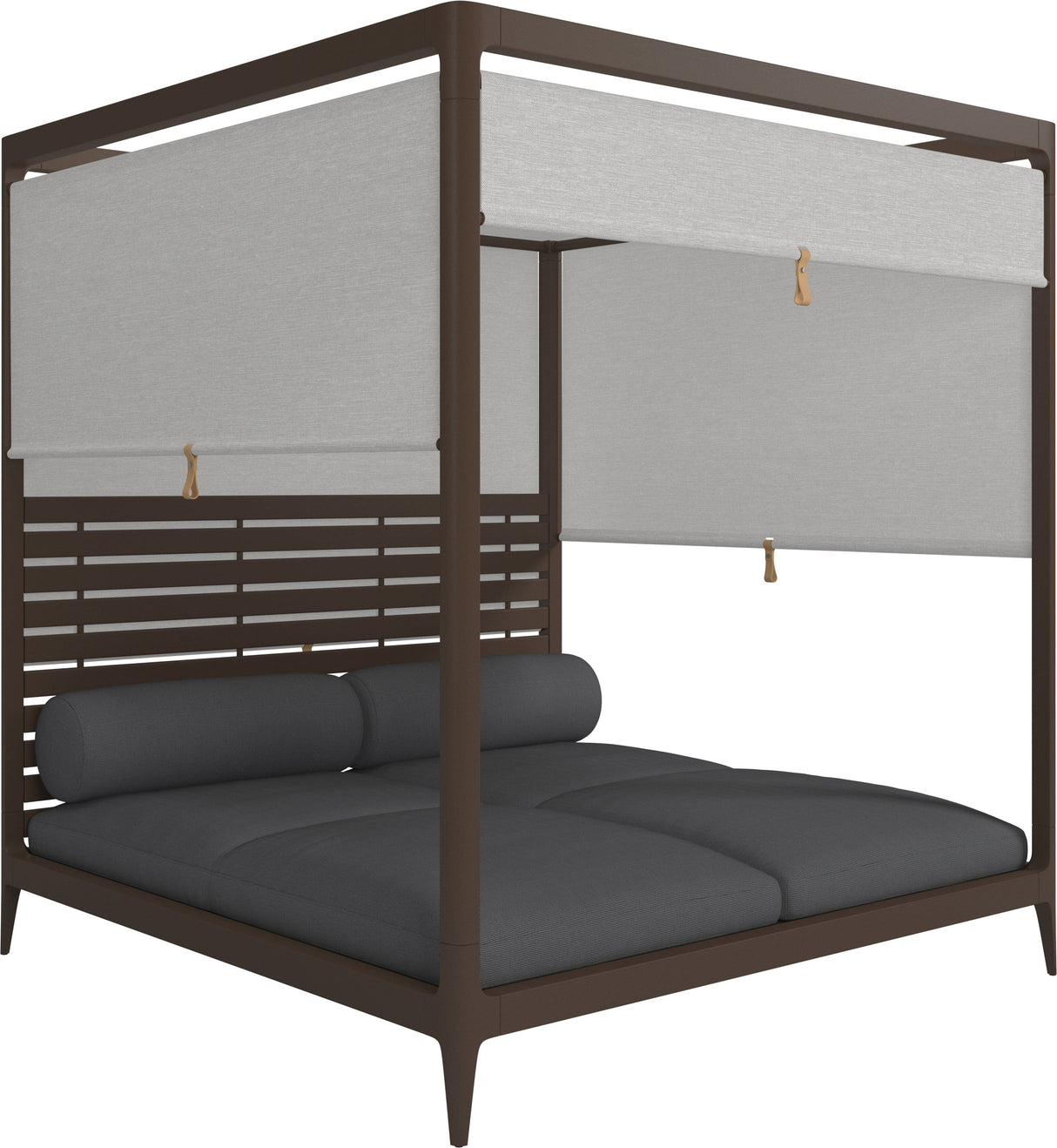 Gloster Grid Cabana avec Aluminium Back & Screens Java Grade B (WR) Cameron Anthracite 0001