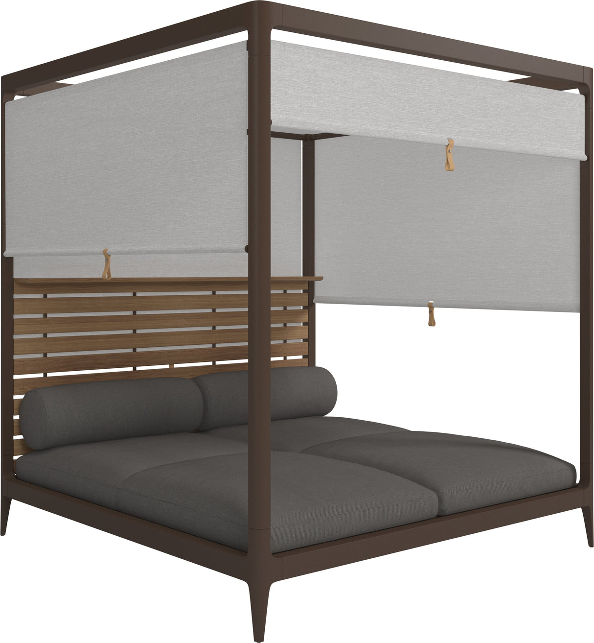 Gloster Grid Cabana avec Teak Back & Screens Java Grade B (WR) Cameron Granite 0050