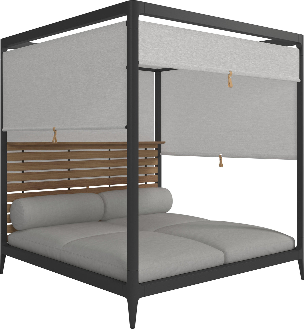 Gloster Grid Cabana avec Teak Back & Screens Metor Grade B (WR) Sailing Seagull 0090