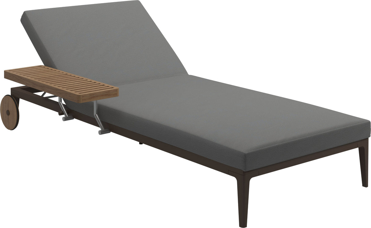 Gloster Grid Chaise longue Java Grade B (WR) Blend Fog 0145