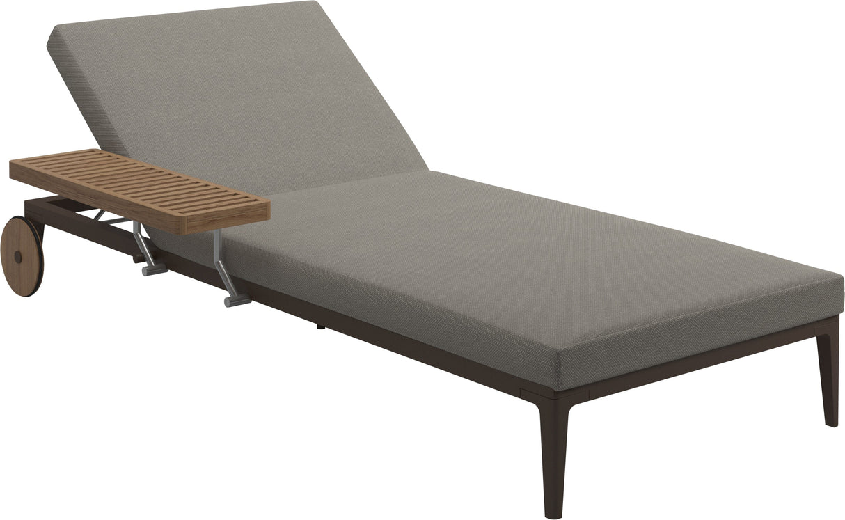 Gloster Grid Chaise longue Java Grade C (OP) Robben Grey 0085