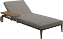 Gloster Grid Chaise longue Java Grade C (OP) Robben Grey 0085 