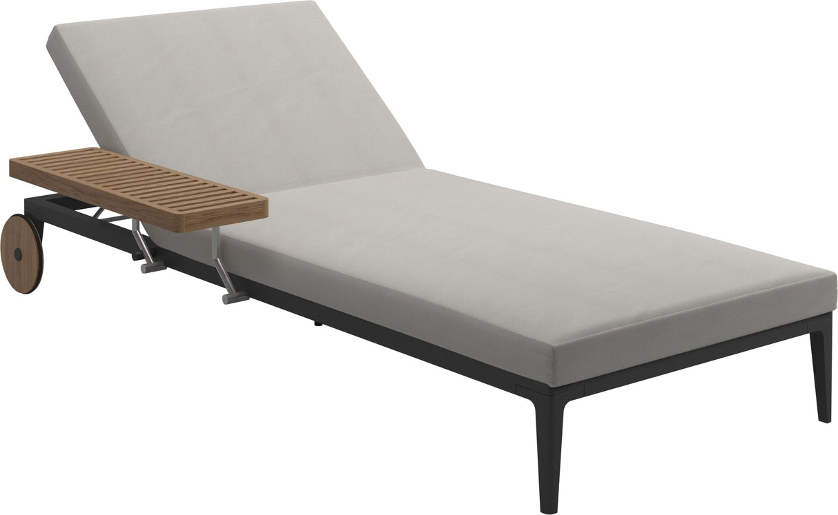 Gloster Grid Chaise longue Meteor Grade B (WR) Blend Linen 0146