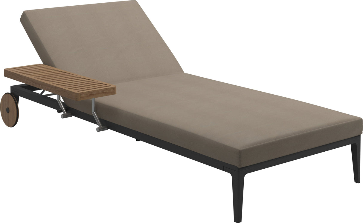 Gloster Grid Chaise longue Meteor Grade B (WR) Blend Sand 0147