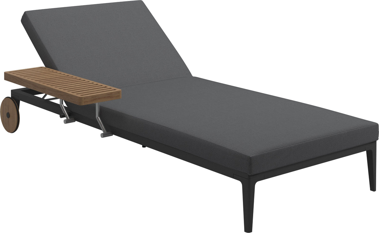 Gloster Grid Chaise longue Meteor Grade B (WR) Cameron Anthracite 0001