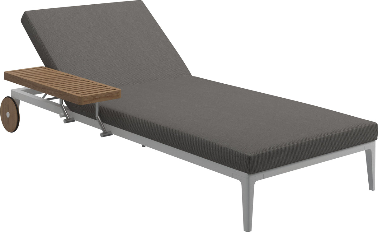 Gloster Grid Chaise longue White Grade B (WR) Cameron Granite 0050