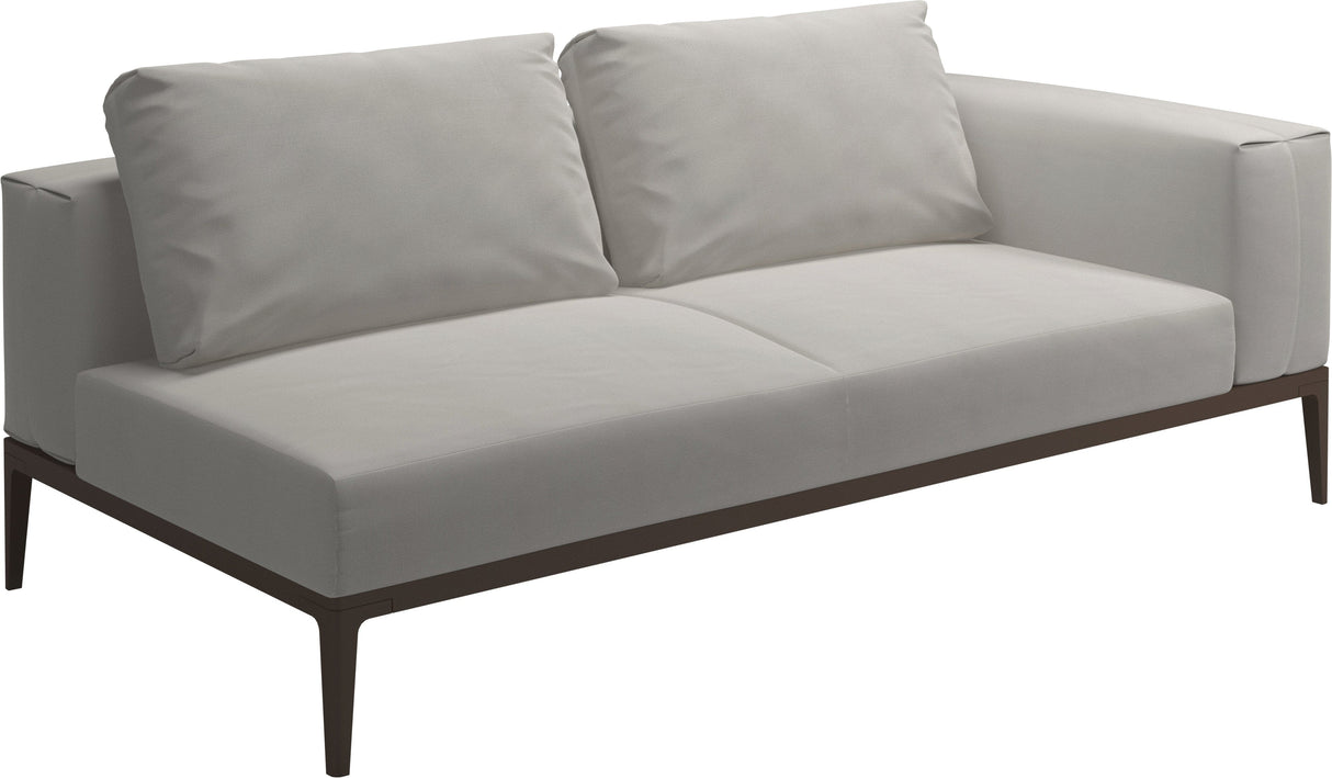 Gloster Grid Left / Right End Unit Java Grade B (WR) Blend Linen 0146