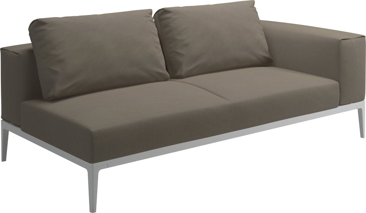 Gloster Grid Left / Right End Unit White Grade B (WR) Blend Latte 0203