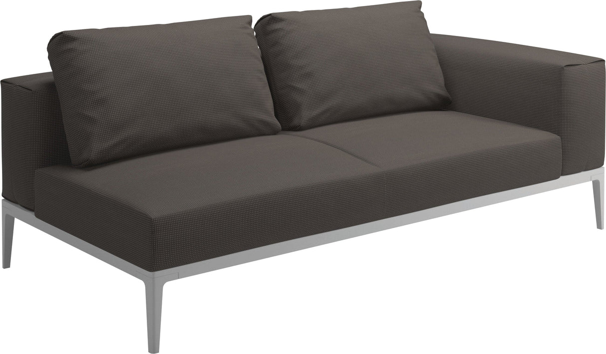 Gloster Grid Left / Right End Unit White Grade C (OP) Robben Charcoal 0083