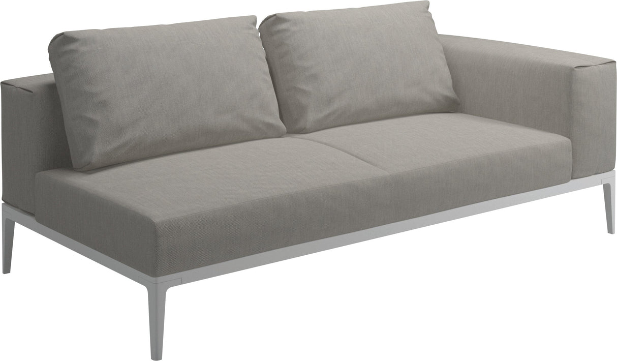 Gloster Grid Left / Right End Unit White Grade C (OP) Robben Grey 0085