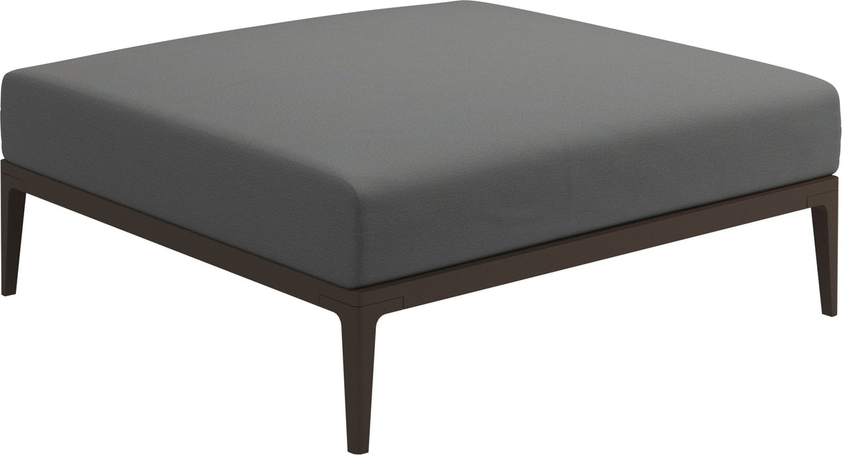 Gloster Grid Repose pieds - Tabouret Java Grade B (WR) Blend Fog 0145