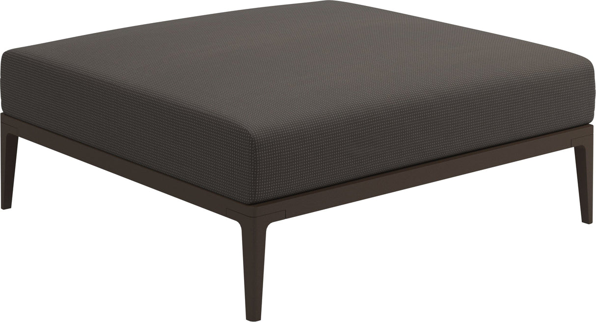Gloster Grid Repose pieds - Tabouret Java Grade C (OP) Robben Charcoal 0083