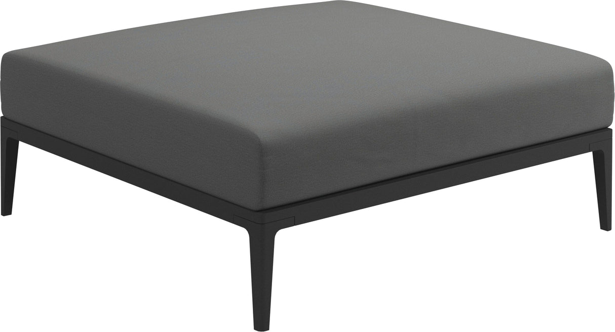 Gloster Grid Repose pieds - Tabouret Meteor Grade B (WR) Blend Fog 0145