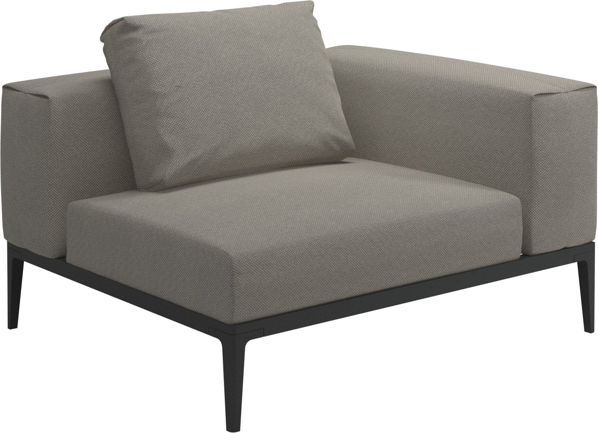 Gloster Grid Small Corner Unit Meteor Grade C (OP) Robben Grey 0085