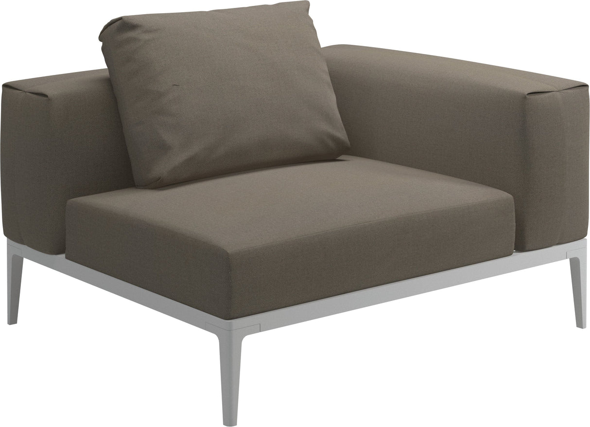 Gloster Grid Small Corner Unit White Grade B (WR) Blend Latte 0203