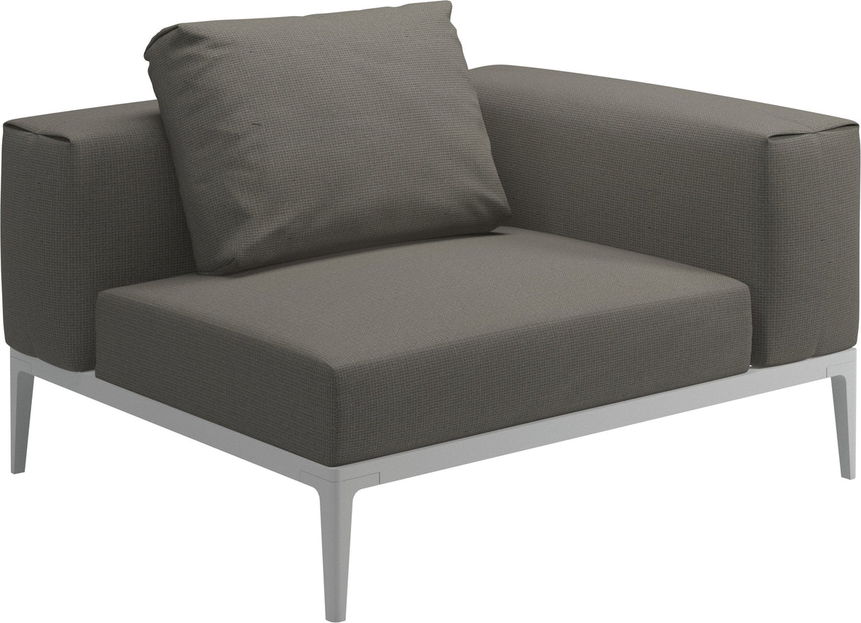 Gloster Grid Small Corner Unit White Grade C (OP) Loom 3 castelrock 0205