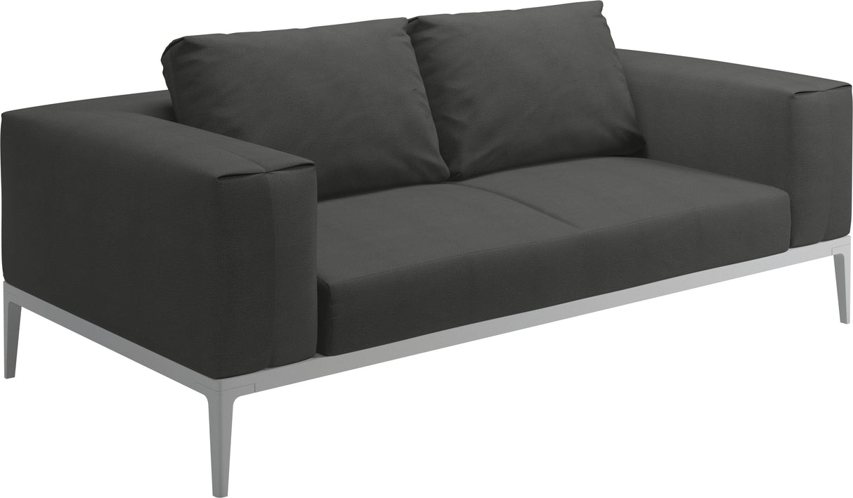 Gloster Grid Sofa White Grade B (WR) Blend Coal 0144