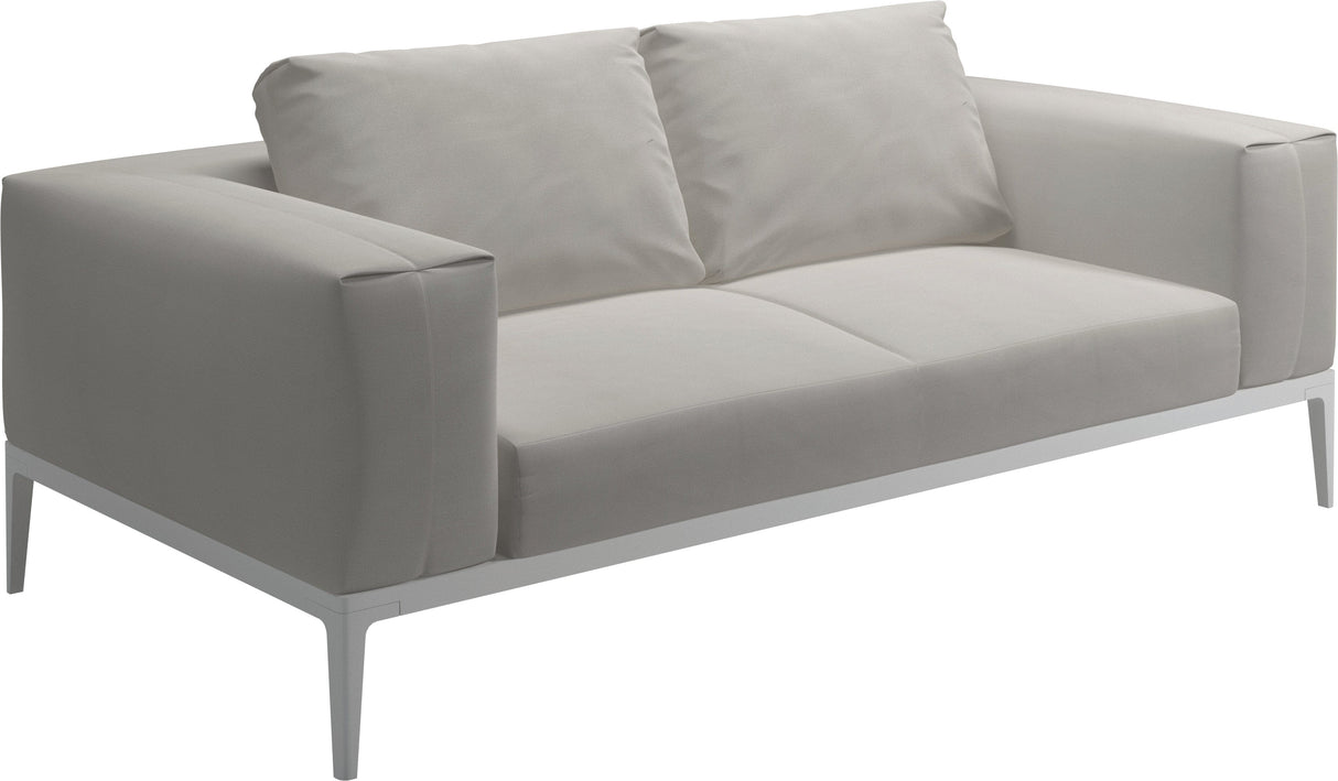 Gloster Grid Sofa White Grade B (WR) Blend Linen 0146