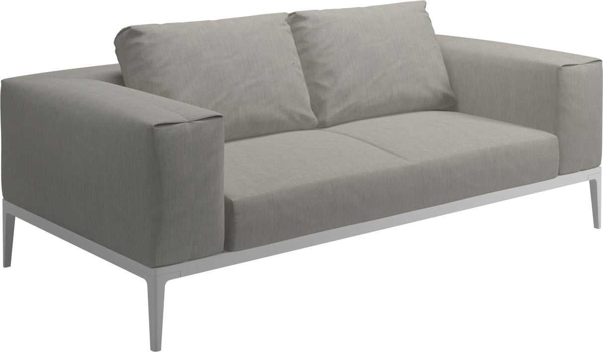 Gloster Grid Sofa White Grade C (OP) Robben Grey 0085