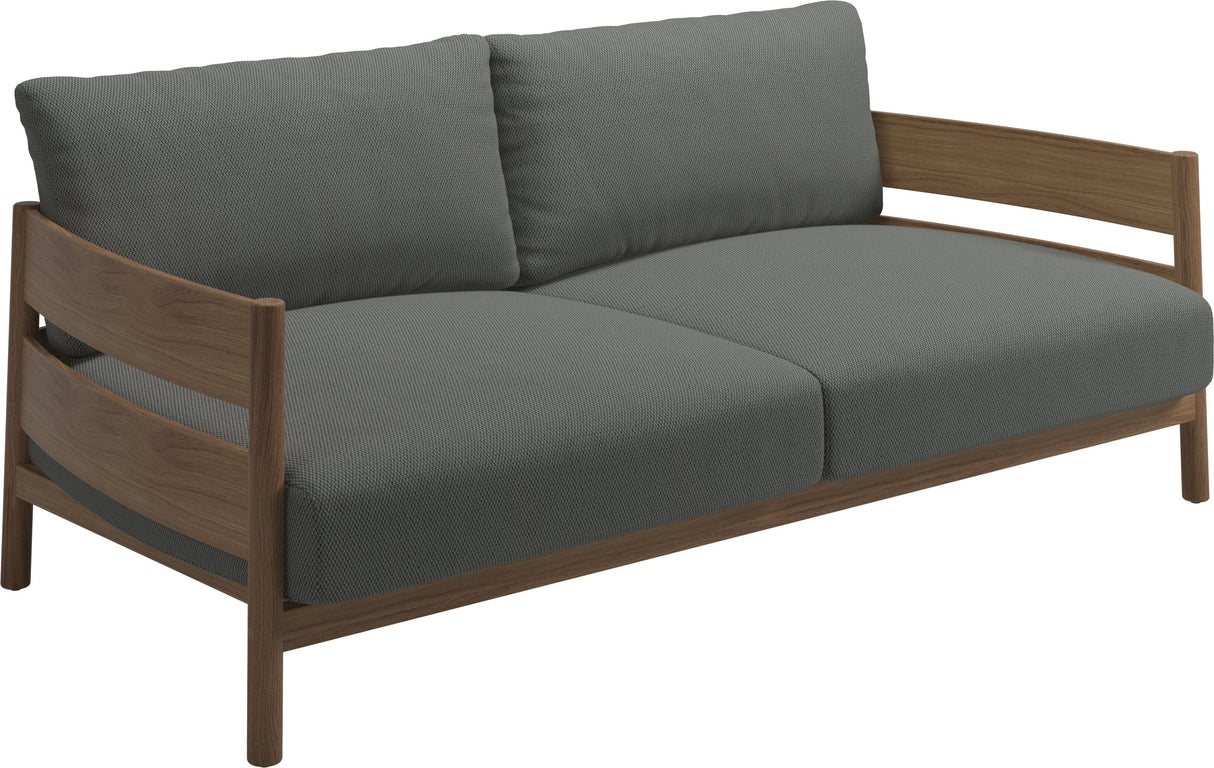 Gloster Haven Canapé 2 places Teck Grade C (OP) Lopi Charcoal 0132