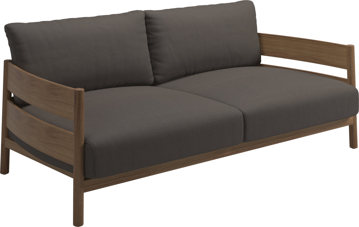 Gloster Haven Canapé 2 places Teck Grade C (OP) Robben Charcoal 0083