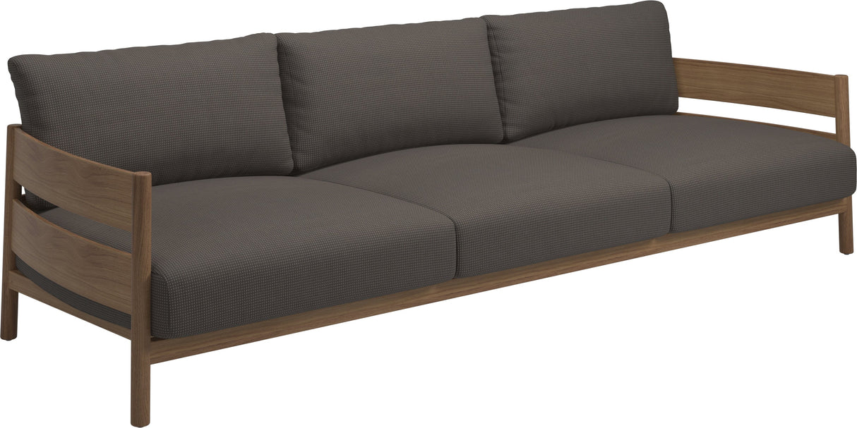 Gloster Haven Canapé 3 places Teck Grade C (OP) Robben Charcoal 0083