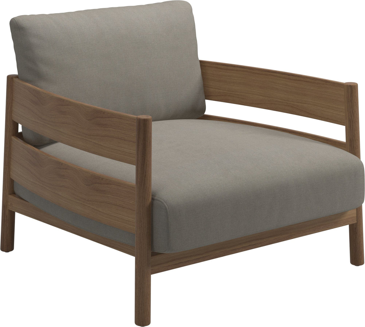 Gloster Haven Fauteuil bas Lounge Teck Grade B (OP) Heritage Ashe 0206