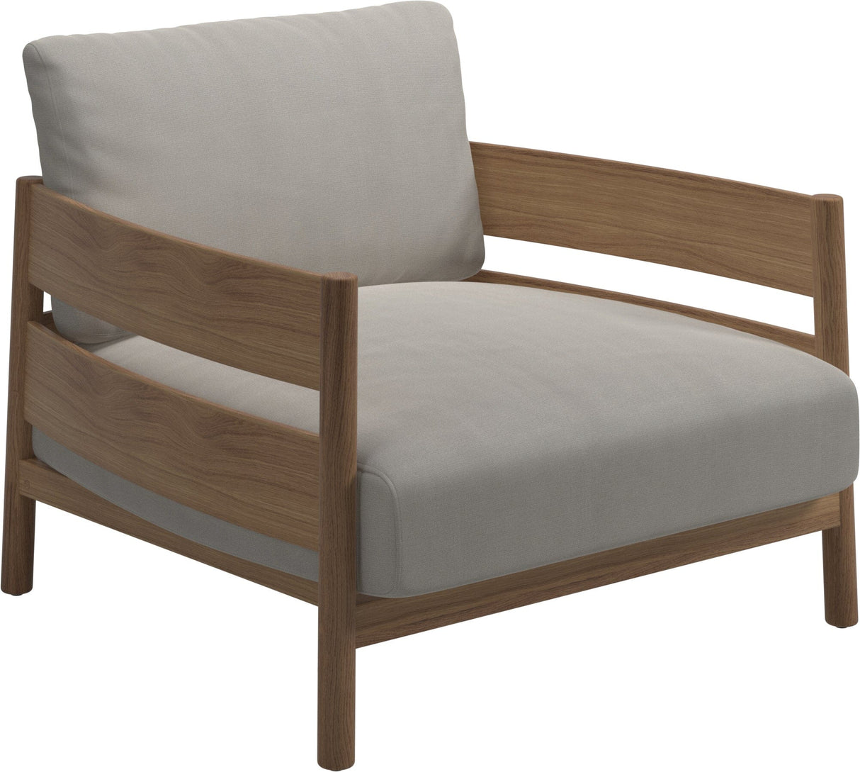 Gloster Haven Fauteuil bas Lounge Teck Grade B (WR) Blend Linen 0146