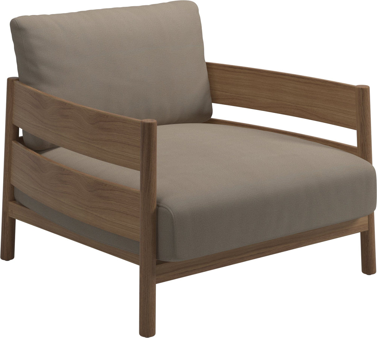 Gloster Haven Fauteuil bas Lounge Teck Grade B (WR) Blend Sand 0147