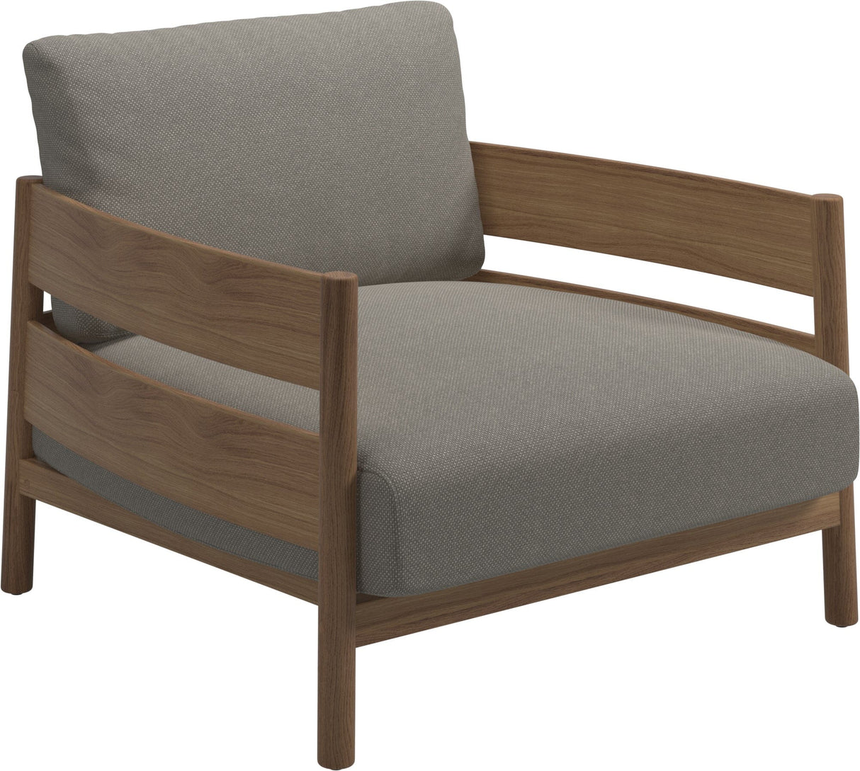 Gloster Haven Fauteuil bas Lounge Teck Grade C (OP) Robben Grey 0085